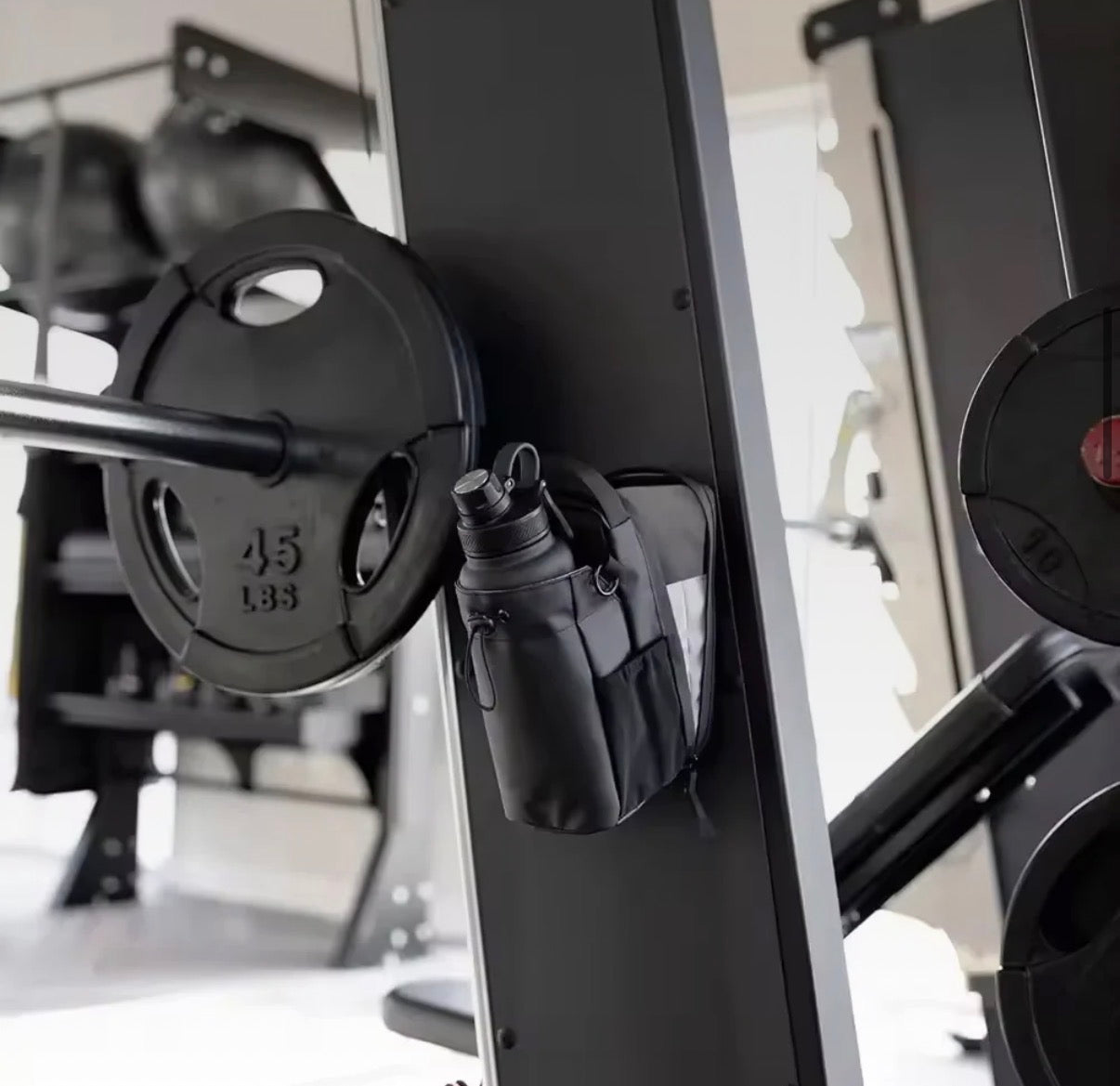 Bolsa magnética para botella de agua para gimnasio